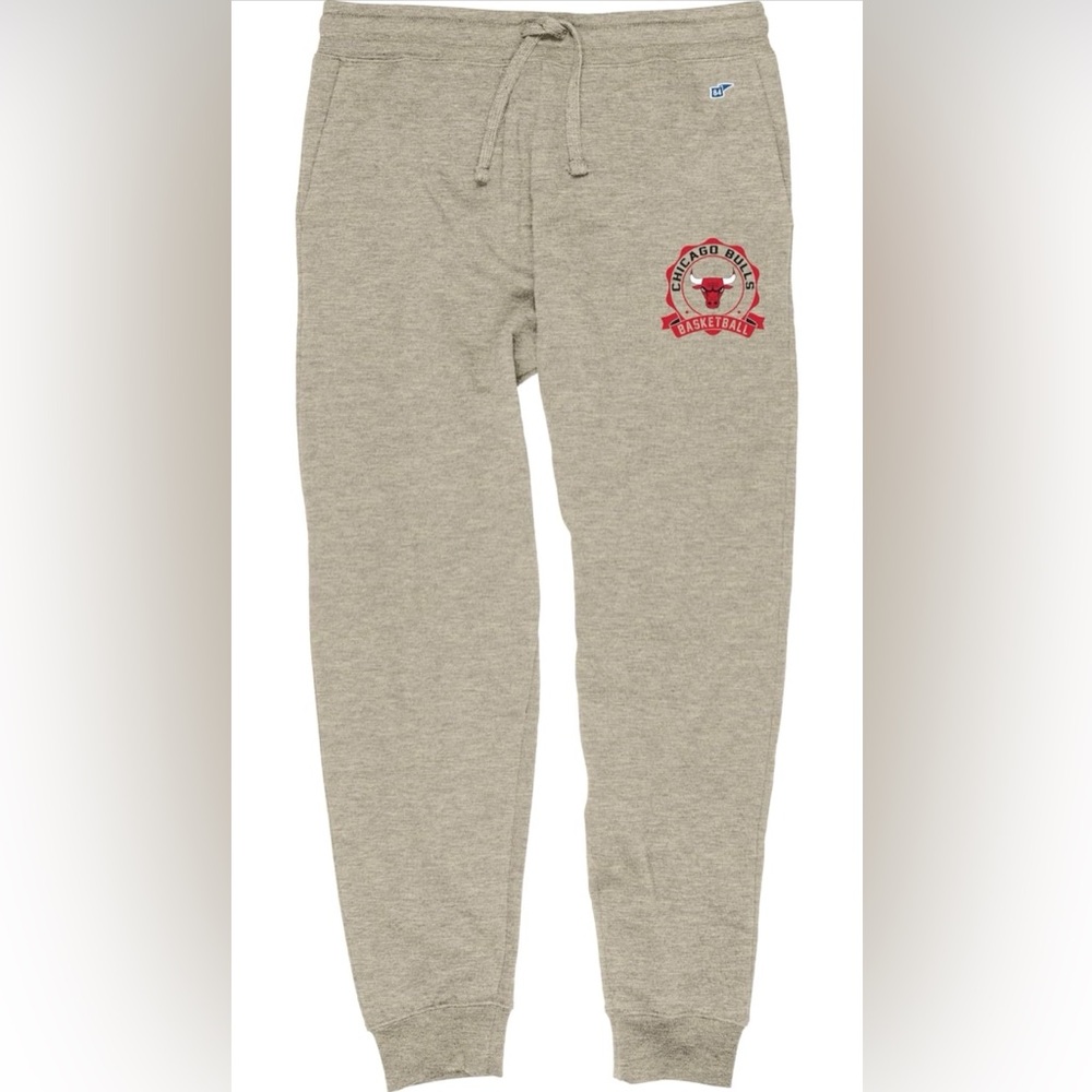 Blue 84 NBA Chicago Bulls Officially Licensed Sweatpants Jogger Oatmeal XXL NWT